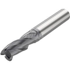 Corner Radius End Mill: 0.2362″ Dia, 3 Flutes, Solid Carbide 35 ° Helix, SIRON-A Coated, Corner Radius End, Series JSE513