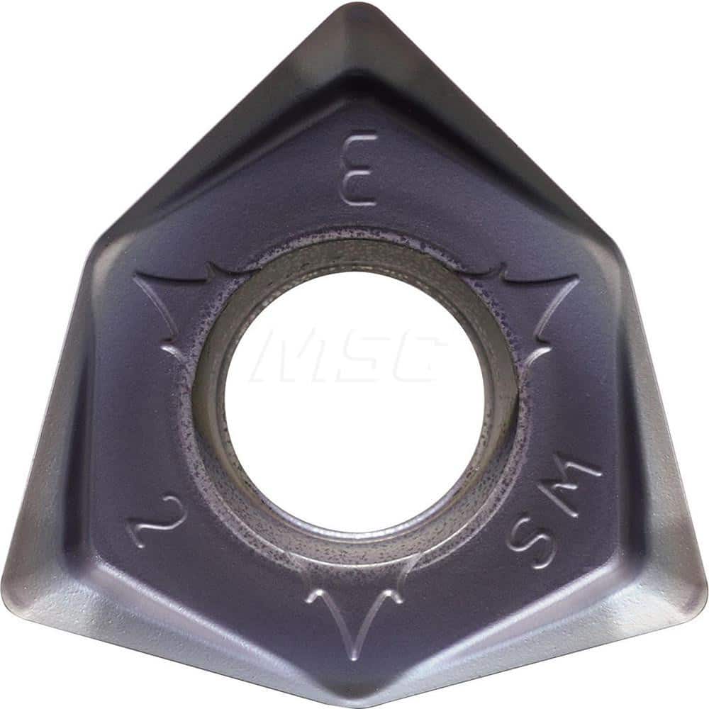 Kyocera WNMU 080608ENSM PR1510 Grade PVD Carbide, Trigon, Negative Rake Angle, Neutral Milling Insert for Roughing in (K) Gray Cast Iron, (K) Nodular Cast Iron