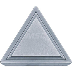 Kyocera TPMR 322 TN610 Grade Uncoated Cermet, 11 Degree, Triangle, Positive Rake Angle, Neutral Turning Insert for Continuous and Medium in (P) Carbon/Alloy Steel