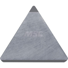 Kyocera TPG 221SET KBN525 Grade CBN, 11 Degree, Triangle, Positive Rake Angle, Neutral Turning Insert for Light Interruption and Medium in (H) Hardened Materials