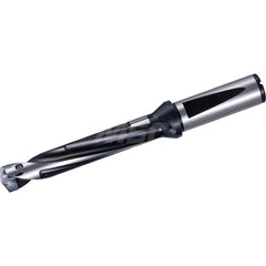 Replaceable Tip Drill: 22 to 22.99 mm Drill Dia, 115 mm Max Depth, 25 mm Flange Shank Seat Size 22, 204 mm OAL, Through Coolant