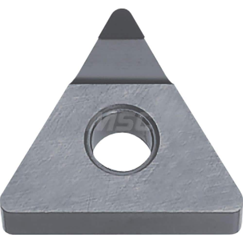 Kyocera TNMM 332MSE KPD001 Grade PCD, 0 Degree, Triangle, Negative Rake Angle, Neutral Turning Insert for Continuous and Finishing-Medium in (N) Non-Ferrous Metals, (S) Titanium Alloy