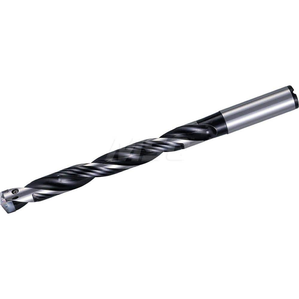 Replaceable Tip Drill: 24 to 24.99 mm Drill Dia, 200 mm Max Depth, 25 mm Straight-Cylindrical Shank Seat Size 24, 291 mm OAL, Through Coolant