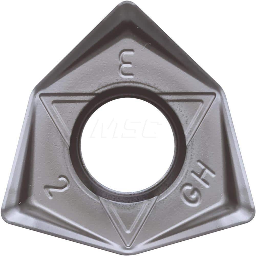 Kyocera WNMU 080608ENGH PR015S Grade PVD Carbide, Trigon, Negative Rake Angle, Neutral Milling Insert for Roughing in (H) Hardened Materials