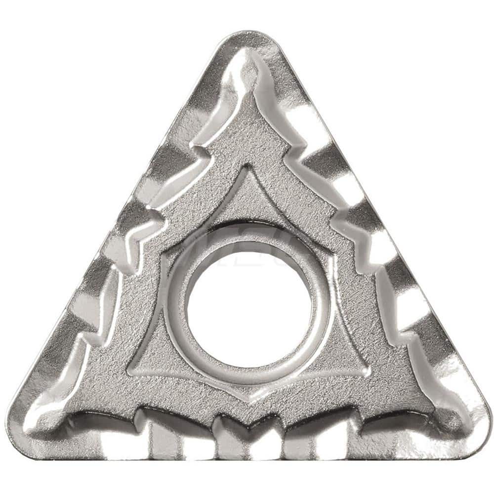 Kyocera TNMG 332CQ TN610 Grade Uncoated Cermet, 0 Degree, Triangle, Negative Rake Angle, Neutral Turning Insert for Continuous and Finishing-Medium in (P) Carbon/Alloy Steel