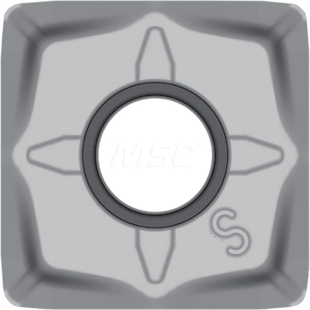 Kyocera SNMU 130508ENGM TN620M Grade Uncoated Cermet, 90 Degree Square, Negative Rake Angle, Neutral Milling insert for Finishing in (P) Free-Cutting Steel