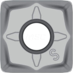 Kyocera SNMU 130508ENGM TN620M Grade Uncoated Cermet, 90 Degree Square, Negative Rake Angle, Neutral Milling insert for Finishing in (P) Free-Cutting Steel