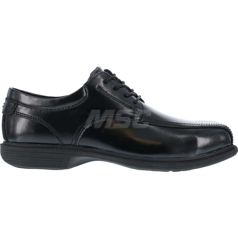 Work Boot: Size 11, 2-3/4″ High, Leather, Steel Toe Black, Extra Wide Width