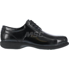 Work Boot: Size 8, 2-3/4″ High, Leather, Steel Toe Black, Extra Wide Width