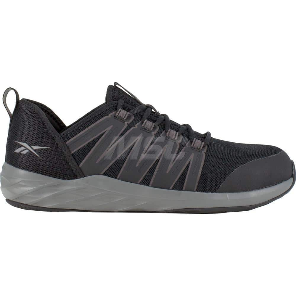 Work Boot: Size 13, 2-3/4″ High, Mesh, Steel Toe Black & Dark Gray, Medium Width