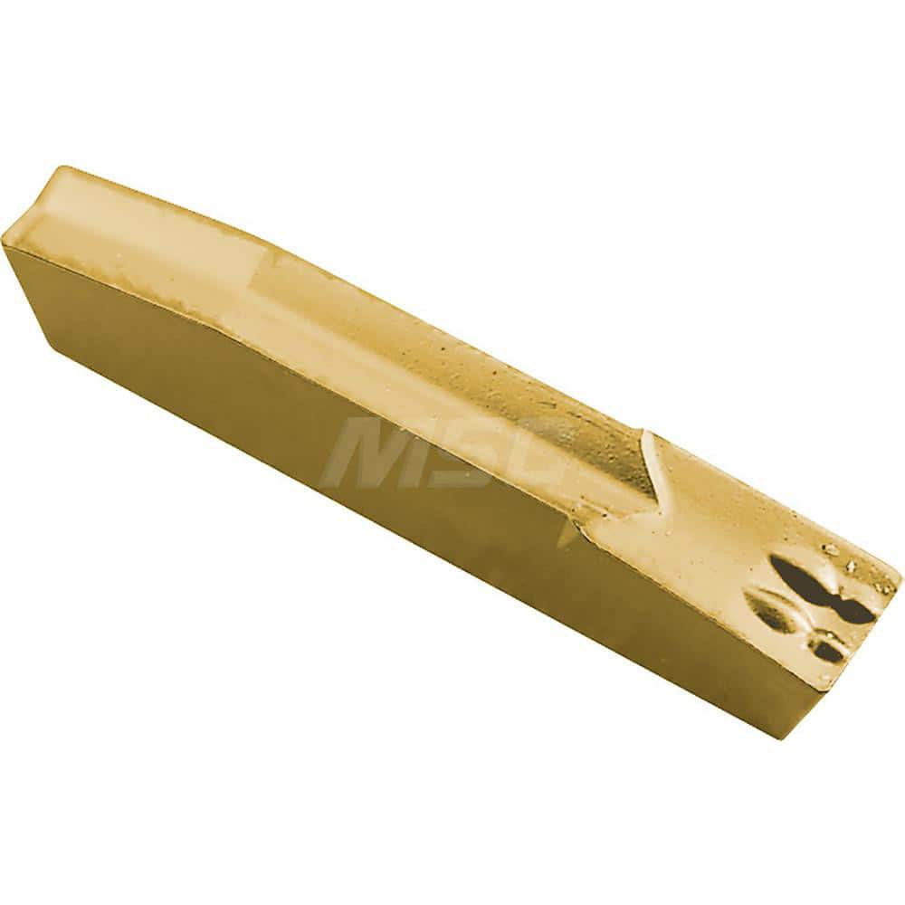 Grooving Insert: GM44D CR9025, Solid Carbide TiCN & TiN Finish, Left Hand, 4 mm Cutting Width, 25 mm Max Depth, Series KGM