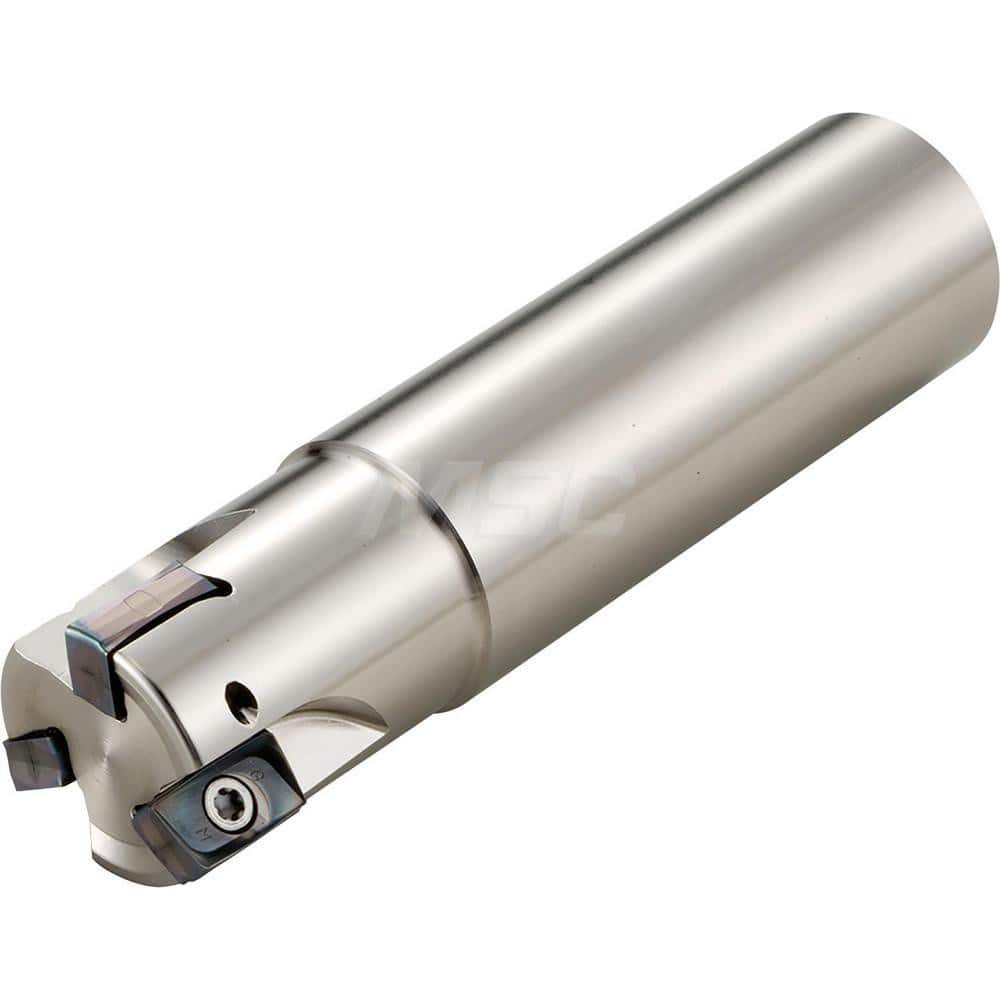 Indexable Square-Shoulder End Mill:  MEW1250W100152T,  Weldon Shank Uses  2,  Through Coolant,