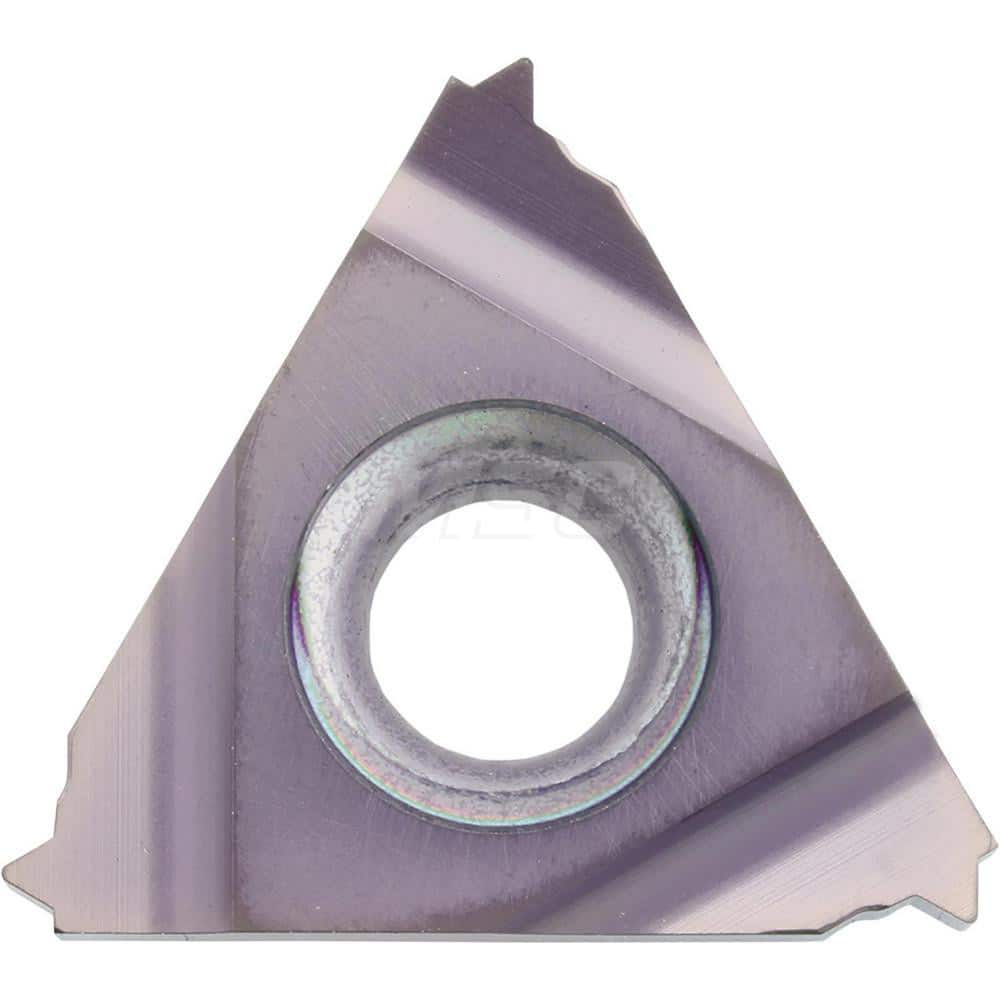 Laydown Threading Inserts; Insert Style: 16IR; Insert Size Code: 16; Insert Material: Solid Carbide; Manufacturer Grade: PR1215; Threads Per Inch: 11.00; Thread Type: Internal; Thread Standard: Tapered Pipe; Insert Hand: Right Hand; Included Angle: 55; Ch