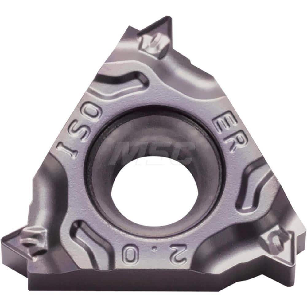 Laydown Threading Inserts; Insert Style: 11IR; Insert Size Code: 11; Insert Material: Solid Carbide; Manufacturer Grade: PR1535; Threads Per Inch: 14.00; Thread Type: Internal; Thread Standard: Tapered Pipe; Insert Hand: Right Hand; Thickness (Inch): 1/8;