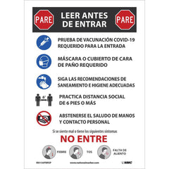 NMC - Safety Signs Message Type: COVID-19 Message or Graphic: Message & Graphic - Americas Industrial Supply