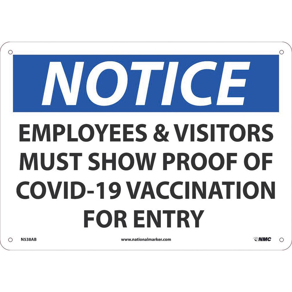 NMC - Safety Signs Message Type: COVID-19 Message or Graphic: Message Only - Americas Industrial Supply