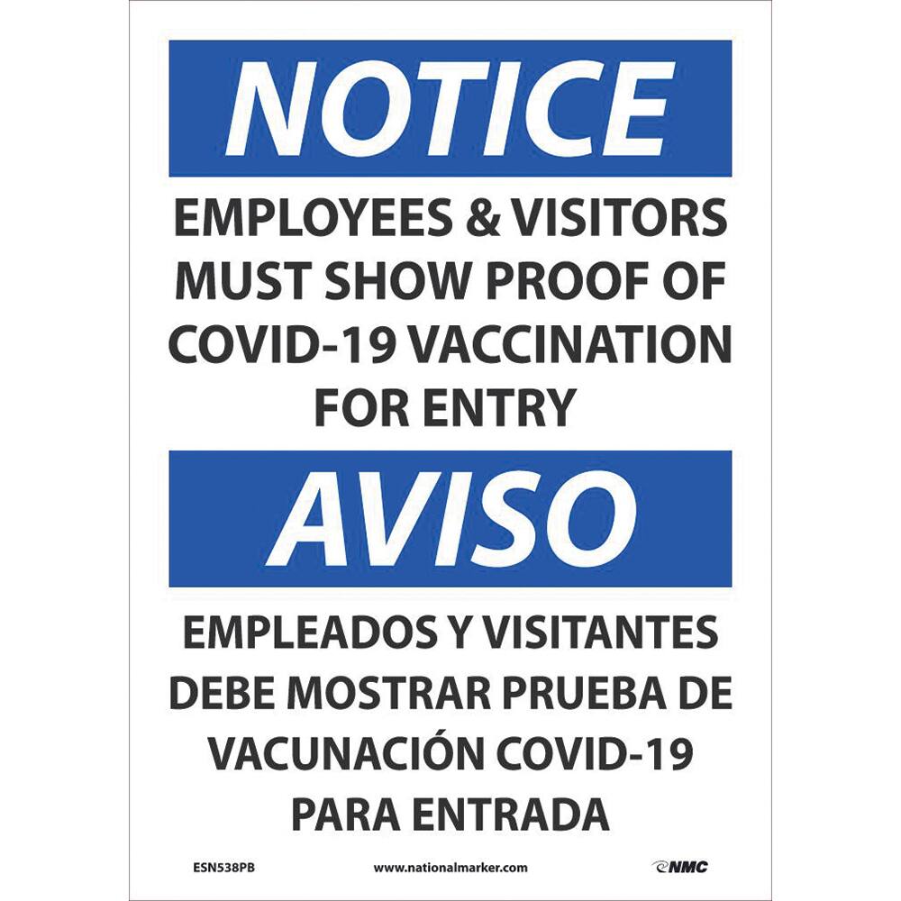 NMC - Safety Signs Message Type: COVID-19 Message or Graphic: Message Only - Americas Industrial Supply