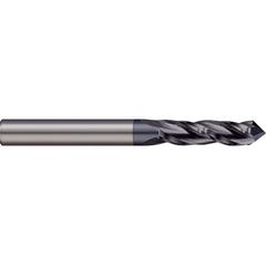 Drill Mill: 1/8″ Dia, 1/2″ LOC, 3 Flutes, 60 ° Point, Solid Carbide 1-1/2″ OAL, 1/8″ Shank Dia, AlTiN Finish