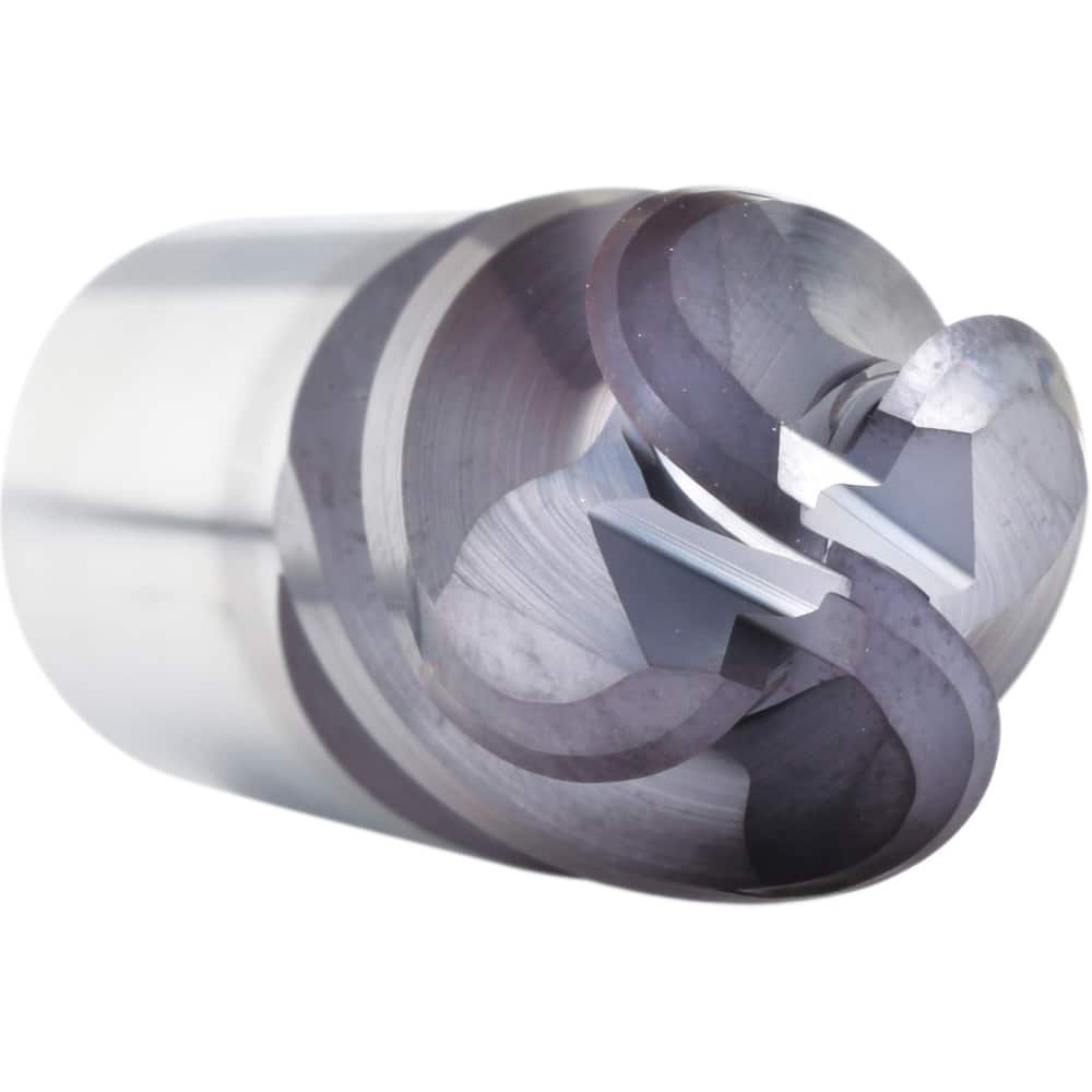 Ball End Mill: 0.375″ Dia, 0.875″ LOC, 4 Flute, Solid Carbide 2-1/2″ OAL, 3/8″ Shank Dia, 45 ° Helix, AlTiN Coated, Single End, Series XPB-NB