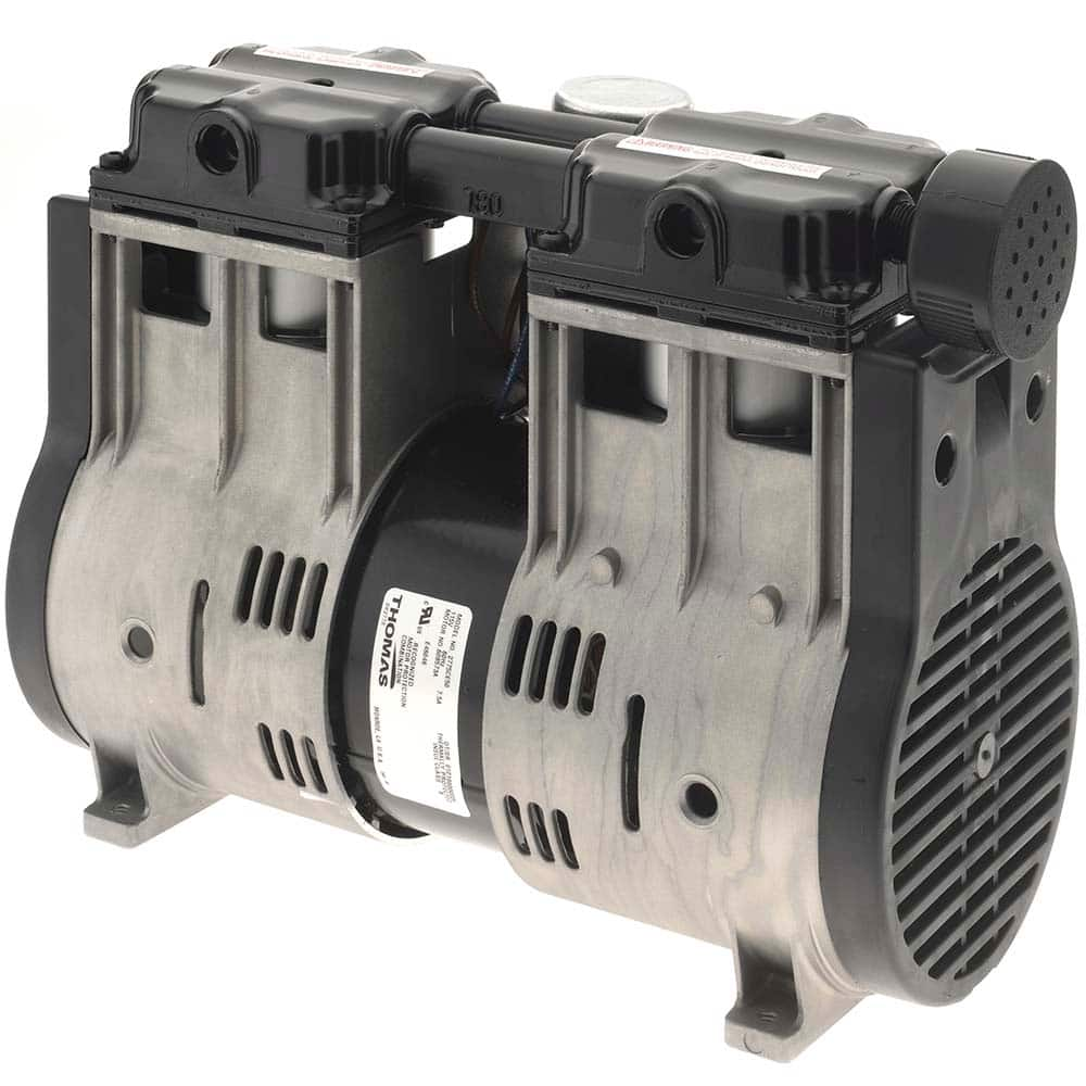 Thomas - Piston-Type Vacuum Pumps Type: Vacuum Voltage: 115 VAC - Americas Industrial Supply