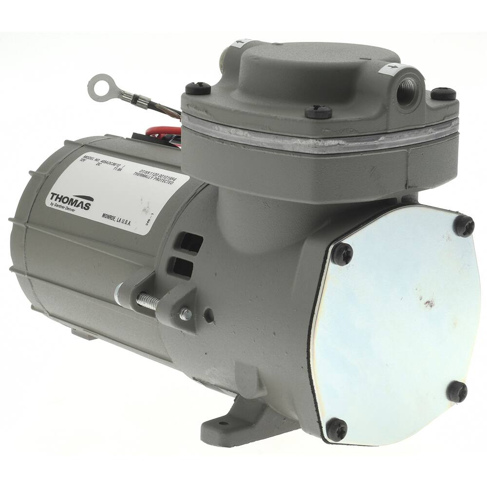 Thomas - Piston-Type Vacuum Pumps Type: Compressor Voltage: 12 VDC - Americas Industrial Supply