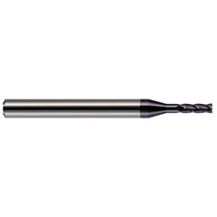 Harvey Tool - Square End Mills; Mill Diameter (mm): 0.50 ; Mill Diameter (Decimal Inch): 0.0200 ; Length of Cut (Decimal Inch): 0.0600 ; Material: Solid Carbide ; Finish/Coating: AlTiN ; Shank Diameter (Inch): 1/8 - Exact Industrial Supply