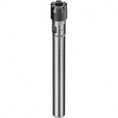 Collet Chuck: 0.5 to 7 mm Capacity, ER Collet, 6 mm Shank Dia, Straight Shank 45 mm Projection, 0.003 mm TIR, Through Coolant