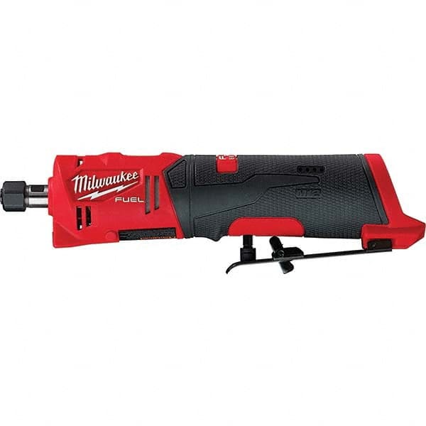 Milwaukee Tool - 1/4" Collet, 20,000 RPM, Straight, Electric Die Grinder - Americas Industrial Supply