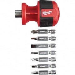 Milwaukee Tool - Bit Screwdrivers Type: 8-in-1 Nut Driver Tip Type: Philips; Slotted; Square; Torx - Americas Industrial Supply