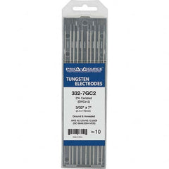 PRO-SOURCE - Tungsten Electrodes Type: 2% Cerialed Diameter (Inch): 3/32 - Americas Industrial Supply