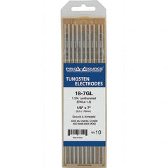 PRO-SOURCE - Tungsten Electrodes Type: 1.5% Lanthanated Diameter (Inch): 1/8 - Americas Industrial Supply