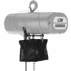 Hoist Accessories; Type: Chain Container; Accessory Type: Chain Container; Material: Fabric; Overall Width: 7.5 in; Overall Length: 7.5 in; Single Chain Capacity: 45.0 lb; For Use With: Classic Lodestar Model J-JJ-L-LL-WL-WJ, R-RR-WR; Material: Fabric; 2-