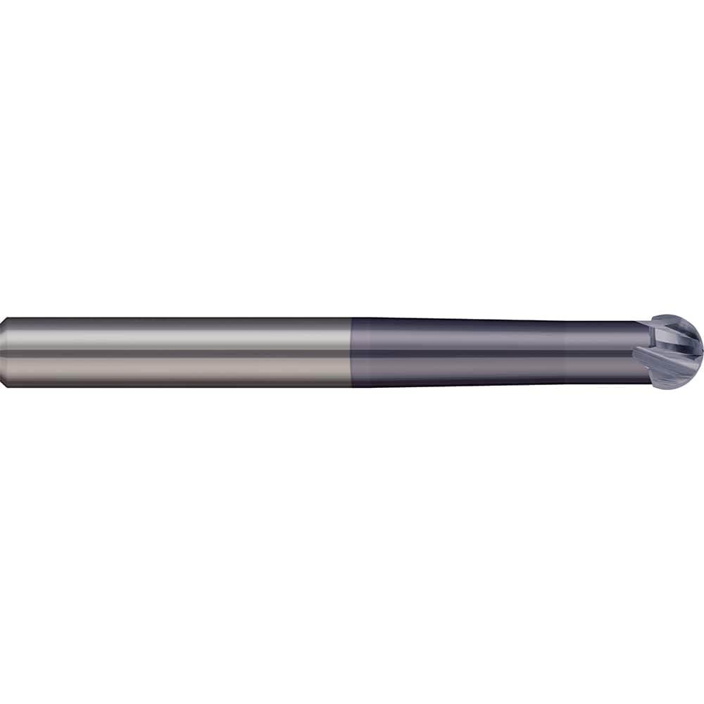 Micro 100 - 6mm Diam 220° Wrap Angle 4mm LOC 2-Flute AlTiN Finish Undercut End Mill - Exact Industrial Supply