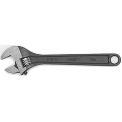 Wright Tool & Forge - Adjustable Wrenches; Wrench Type: Adjustable ; Wrench Size (Inch): 18.0000 ; Jaw Capacity (Inch): 2-1/8 ; Material: Steel ; Finish/Coating: Black Industrial ; Overall Length (Inch): 18 - Exact Industrial Supply