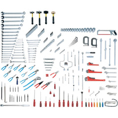 Wright Tool & Forge - Combination Hand Tool Sets; Tool Type: Intermediate Set ; Number of Pieces: 255.000 ; Drive Size (Inch): 1/4, 3/8, 1/2, 3/4 ; Number of Points: 6, 8, 12 ; Measurement Type: Inch ; Socket Depth: Standard & Deep - Exact Industrial Supply