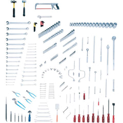 Wright Tool & Forge - Combination Hand Tool Sets; Tool Type: Master Set ; Number of Pieces: 278.000 ; Drive Size (Inch): 1/4, 3/8, 1/2, 3/4 ; Number of Points: 6, 12 ; Measurement Type: Inch ; Socket Depth: Standard & Deep - Exact Industrial Supply