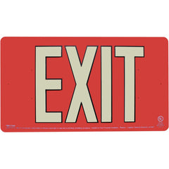 Safe-T-Nose - 9" x 16" Fire & Exit Sign - Exact Industrial Supply