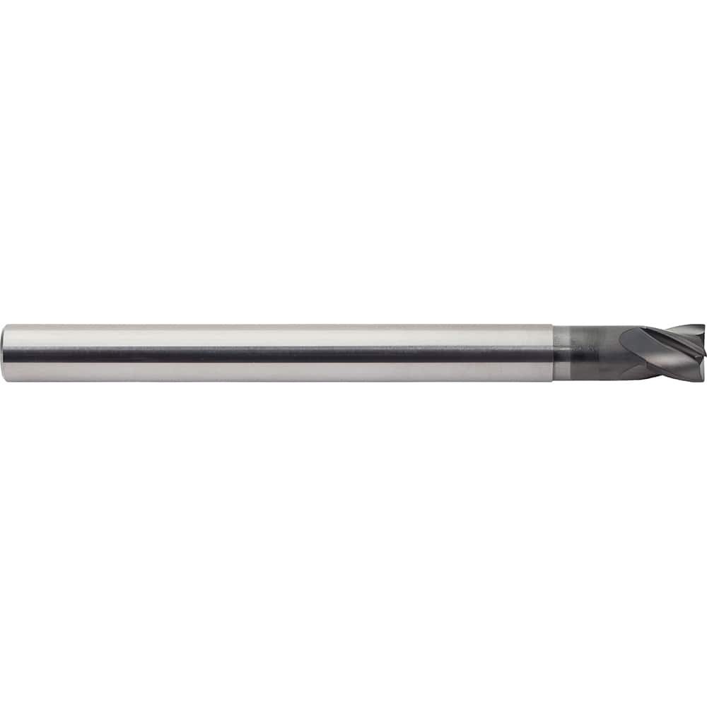 M.A. Ford - Corner Radius & Corner Chamfer End Mills; Mill Diameter (Inch): 1/4 ; Mill Diameter (Decimal Inch): 0.2500 ; End Type: Corner Radius ; Corner Radius (Inch): .015 ; Number of Flutes: 4 ; Material: Solid Carbide - Exact Industrial Supply