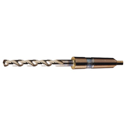 1/4-E RHS / RHC HSS-CO 8% (M42) 135 Degree Notched Point Cobalt Taper Shank Drill - Straw / Gold Oxide