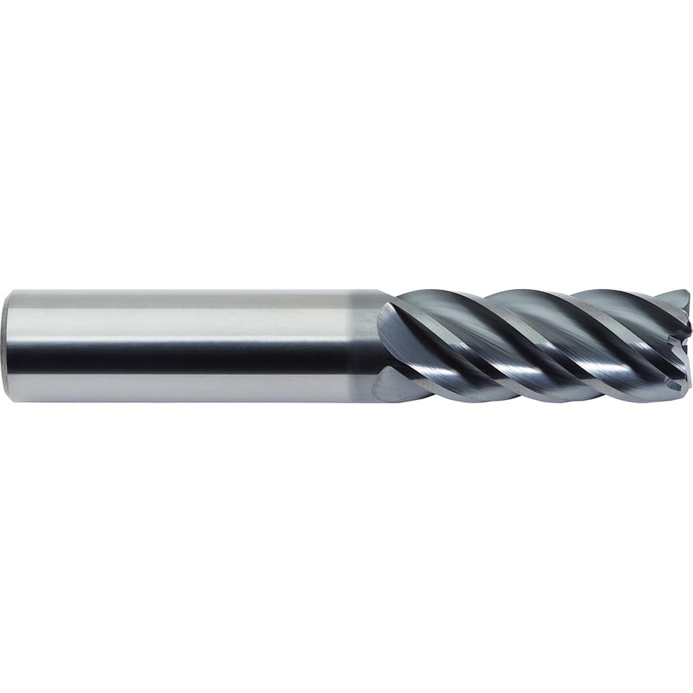 M.A. Ford - Corner Radius & Corner Chamfer End Mills; Mill Diameter (Inch): 1 ; Mill Diameter (Decimal Inch): 1.0000 ; End Type: Corner Radius ; Corner Radius (Inch): .250 ; Number of Flutes: 5 ; Material: Solid Carbide - Exact Industrial Supply