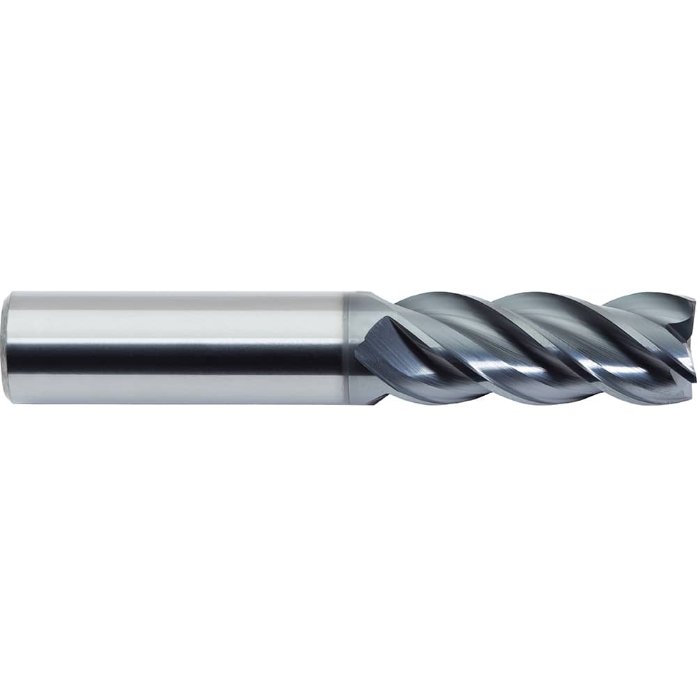 M.A. Ford - Square End Mills; Mill Diameter (Inch): 3/4 ; Mill Diameter (Decimal Inch): 0.7500 ; Number of Flutes: 4 ; Length of Cut (Inch): 1-5/8 ; Length of Cut (Decimal Inch): 1.6250 ; Material: Solid Carbide - Exact Industrial Supply