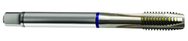M18x1.5 6H 4-Flute Cobalt Blue Ring Spiral Point Plug Tap-Bright - Americas Industrial Supply
