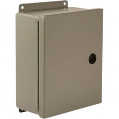 Wiegmann - NEMA 4 Steel Standard Enclosure with Continuous Hinge Cover - Americas Industrial Supply