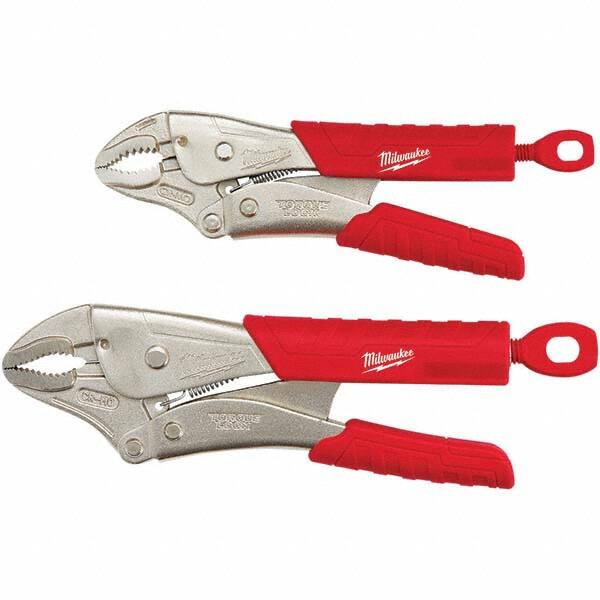 Milwaukee Tool - Plier Sets Set Type: Locking Pliers Number of Pieces: 2 - Americas Industrial Supply
