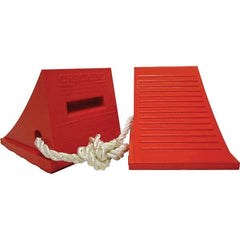 Checkers - 1 2-Piece 9" Wide x 8-1/4" High x 11-1/2" Deep Polyurethane Wheel Chock - Americas Industrial Supply