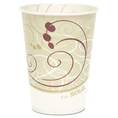 DART - Waxed Paper Cold Cups, 9 oz, Symphony Design, 100/Bag - Americas Industrial Supply