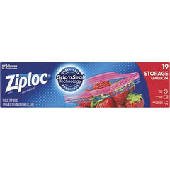 Ziploc - Reclosable Food & Sandwich Bags Volume Capacity: 1 Gal. Width (Inch): 9-3/8 - Americas Industrial Supply