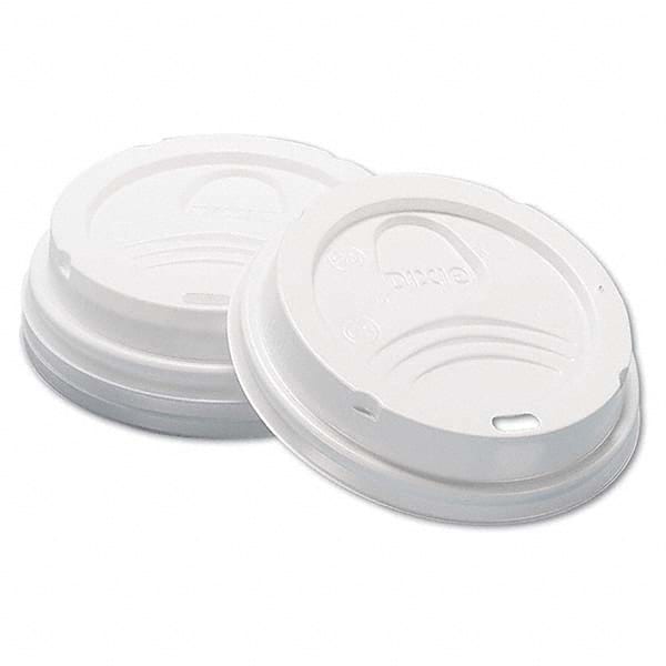 Dixie - Dome Hot Drink Lids, 8 oz Cups, White, 100/Sleeve, 10 Sleeves/Carton - Americas Industrial Supply