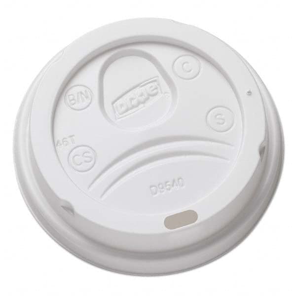 Dixie - Sip-Through Dome Hot Drink Lids for 10 oz Cups, White, 100/Pack, 1000/Carton - Americas Industrial Supply