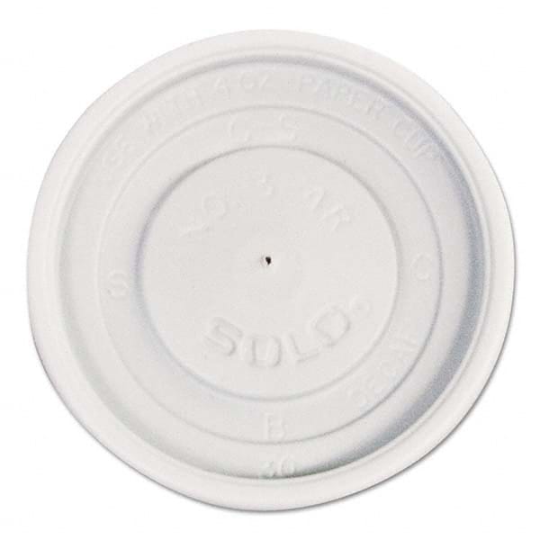 DART - Polystyrene Vented Hot Cup Lids, 4 oz Cups, White, 100/Pack, 10 Packs/Carton - Americas Industrial Supply